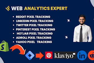 provide web analytics pixel setup for your website with google tag manager