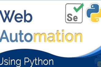 build a python selenium web automation bot to automate any given task