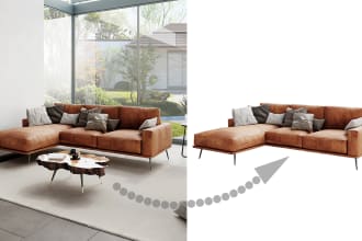 do photoshop furnitures transparent background removal