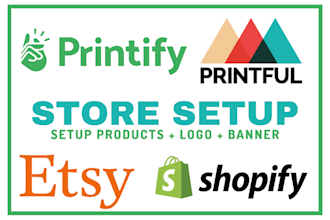 set up etsy shop, add listing SEO, and completely revamp
