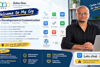 design zoho creator apps, forms, customize crm, zoho one