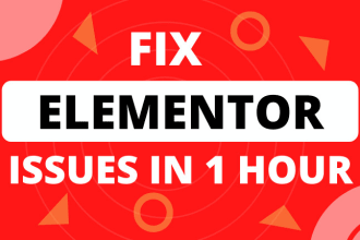 fix elementor bugs, fix elementor issues in one hour