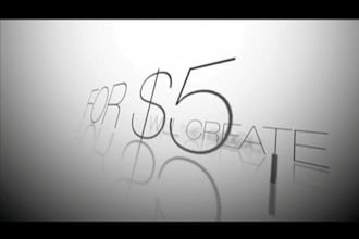 create For You an Impressive Kinetic Typography Moving Text video