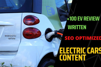 write expert content about electric vehicles