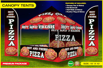 design a creative canopy tents for your business promotion