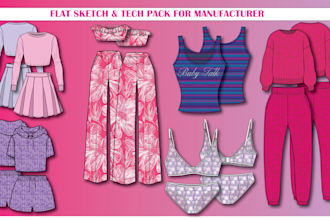 make clothing design tech pack for production