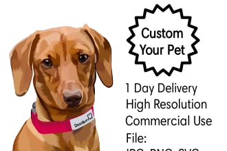 draw your pet into vector illustration