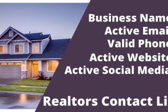 collect real estate and construction co, email, phone, website, contact details