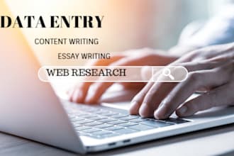 do content writing and web research