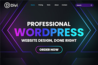 be your expert for wordpress divi website, divi builder or divi theme