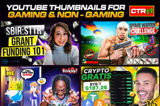 design amazing clickbait youtube thumbnail