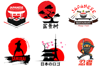 create a unique and awesome japanese or chinese logo