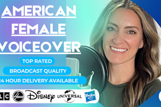 record a professional female voice over today