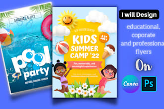 design educational, coporate, professional flyers