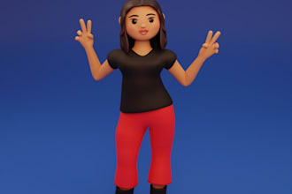 do a cute little vector or 3d portrait of you
