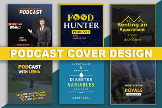 design podcast cover, podcast logo and podcast cover art