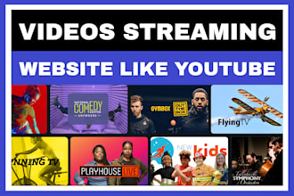 create videos streaming website like youtube