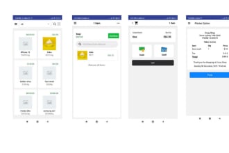 create a mobile app on point of sales with api