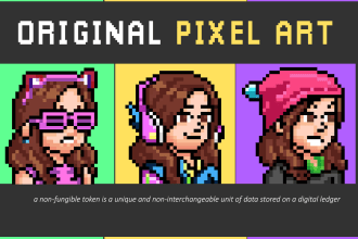 create pixel nft art collection for your nft project