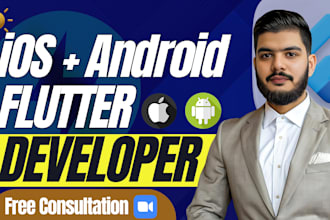 be building mobile apps for android and ios using flutter
