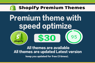 install shopify premium theme with speed optimize