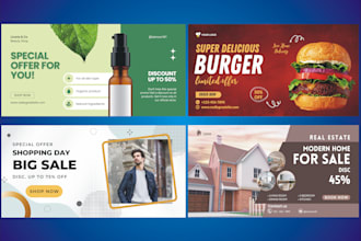 design website banner, ad, header, cover,