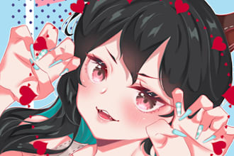 draw anime style character illustration