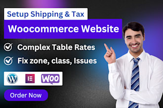 setup woocommerce shipping and tax, configure shipping zone, class fix issues