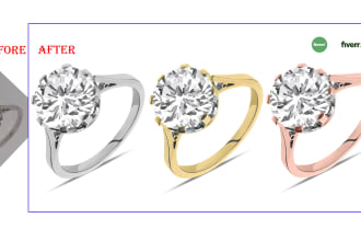 jewelry retouching background removal service with fast