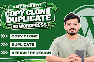 copy, clone, redesign any website or duplicate any wordpress website