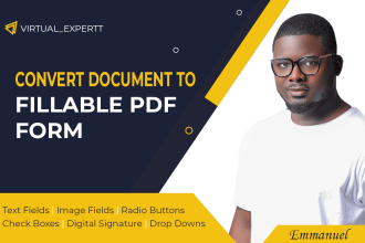 convert your document to a fillable PDF form
