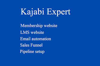 build a kajabi membership or lms website