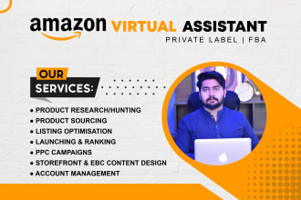 be your expert amazon fba private label and ppc campaign virtual assistant