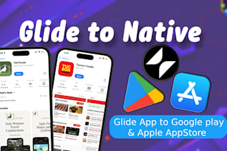 publish glide app to google play store and apple appstore