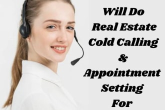 do real estate cold calling and appointment setting for investors