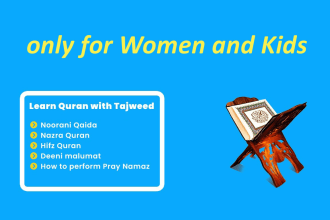 teach quran with tajweed to women and kids only