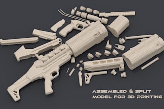 create hard surface 3d models for 3d printing