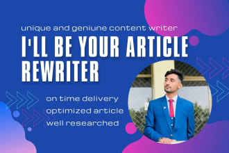 rewrite, paraphrase your content manually in one day