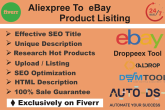 do aliexpress to ebay dropshipping listings