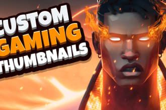 create a professional gaming thumbnail for your youtube video