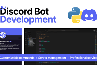 build custom discord bots to enhance your server experience