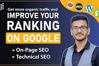 do onpage seo, technical optimization for wordpress shopify wix and squarespace