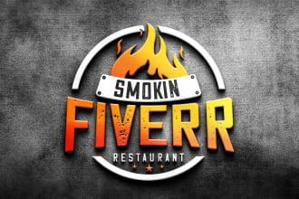 do restaurant, catering, pizza, BBQ, coffee shop logo design
