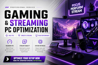 fix,repair and optimize your gaming pc for gaming and streaming