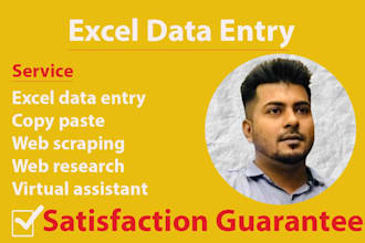 do data entry, copy paste and web research