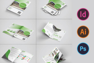 create modern design for company profile, brochure, business template and report