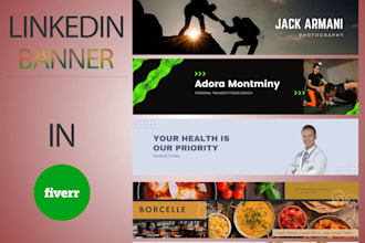 design a professional linkedin banner for your business