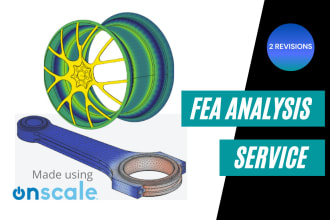 do fea analysis with onscale