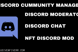 be your active discord chat, nft discord moderator in your discord server