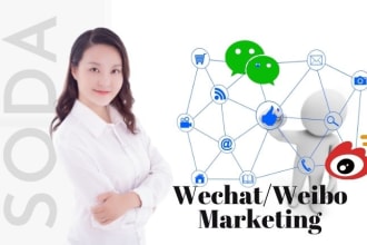 post on wechat marketing and weibo marketing in chinese